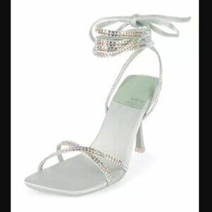 Jeffrey Campbell Silver Strappy Heels